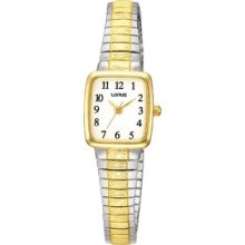 Lorus Ladies Two Tone Expanding Bracelet Watch Lorus Rph58ax9