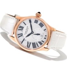 Louis Erard Women's Emotion Swiss Made Automatic 18K Rose Gold Alligator Strap Watch