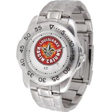 Louisiana-LaFayatte Ragin Cajuns ULL Mens Sports Steel Watch