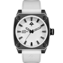 LRG Gauge 45mm White and Silver Watch