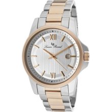 Lucien Piccard Watches Men's Breithorn Silver Dial Rose Gold Tone IP &