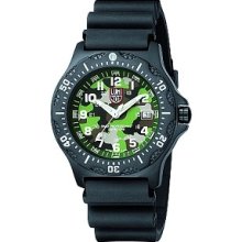Luminox Unisex Series 8400 Black Ops Green Dial Watch 8418