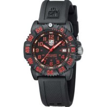 Luminox Womens Colormark Red Resin Watch - Black Rubber Strap - Black Dial - L7066
