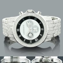 Luxurman Diamond Watches Mens Diamond Watch 1.25ct