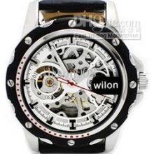 Luxury Mens Leather Belt Watches Men Mechanical Dive Jelly Fahsion F