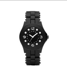 Marc By Marc Jacobs Mbm2528 Watch Black Pelly Silicone Women's $200.