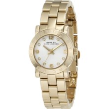 Marc by Marc Jacobs Amy Gold Quartz White Dial Women's Watch - MBM3057