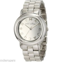 Marc Jacobs Ladies Silver Tone Stainless Steel Mirror Marci Watch Mbm3097