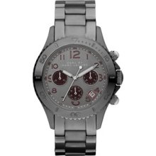 Marc Jacobs Metal Rock Chrono 40MM Adult Unisex Watches - smoke/