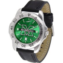Marshall Thundering Herd Sport AnoChrome Men's Watch with Leather Band
