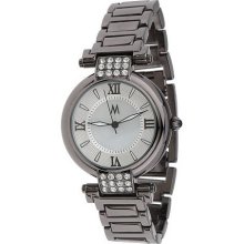 Melania Madison Avenue Bold Case Bracelet Watch - Gunmetal - One Size