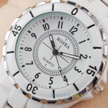 Mens & Womens Same Design Classic Quartz Wristwatch Fashion White Hours Gift
