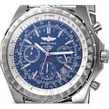 Mens Breitling Watch Bentley Special Edition Blue Dial