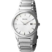Men's Bulova Dress Collection Watch with Silver Dial (Model: 96B015) bulova