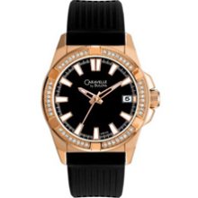 Men's Caravelle by Bulova Crystal Accent Watch with Black Dial (Model: