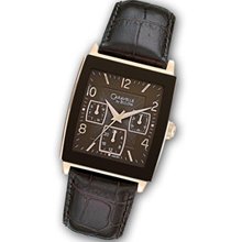 Men's Caravelle by Bulova Watch with Tonneau Dark Brown Dial (Model: