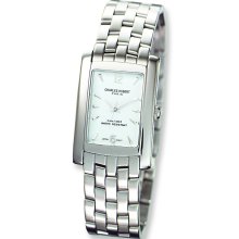 Mens Charles Hubert Solid Stainless Steel White Dial 26x31mm Watch