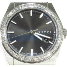 Mens Diamond Gucci Pantheon Automatic Mens Watch Round Cut 1.50ct