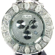 Mens Diamond Round Cut H Color Joe Rodeo Jesus Junior 3.25ct