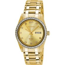 Men's Gold Tone Automatic Dress Watch Champagne Dial