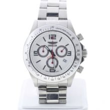 Men's Invicta 3514 Speedway Collection Grand Chronograph Watch White Dial 8.75