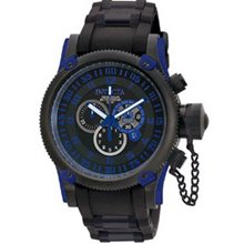 Mens' Invicta Russian Diver Chronograph Watch with Black Dial (Model: