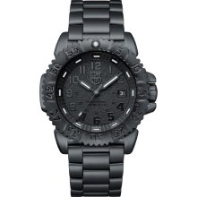 Men's Luminox Navy SEAL Steel Colormark 3150 Series Blackout Watch