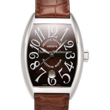 Mens Medium Franck Muller Curvex Date White Gold 7880SCDT Watch