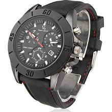 Men's New Stylish Black Silicone Sport Wrist Watch SW4