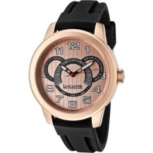 Men's Non Plus Ultra Rose Gold Textured Dial Gold IP Case Black S ...