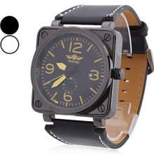 Men's PU Analog Mechanical Watch Fashionable (Assorted Colors)
