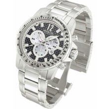 Men's Reserve Chronograph Stainless Steel Case and Bracelet Black Carb
