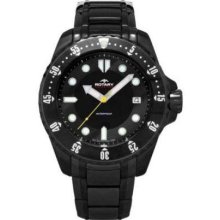 Mens Rotary Watch Aquaspeed Black Steel Strap Date Wrist Watch Agb00065/w/04