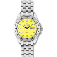 Mens Sartego Watch Spq57 Stainless Steel Yellow Dial -