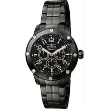 Men's Signature Stainless Steel Case and Bracelet Black Tone Dial Day and Date D
