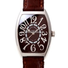 Mens Small Franck Muller Cintree Curvex Steel 5850SC Watch