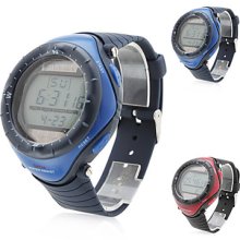 Men's Solar Sport Silicone Automatic Digital Wrist Watch (Assorted Colors)