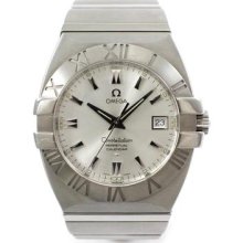 Mens Stainless Steel Omega Constellation Double Eagle Watch 1513.30
