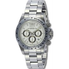 Men's Stainless Steel Speedway Diver Chronograph White Dial Diver
