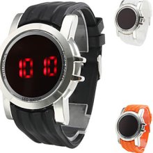 Men's Stylish Silicone Digital LED Touch Wrist Watch (Assorted Colors)