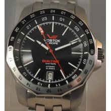 Mens Vostok Europe N1 Rocket Automatic Dual Time Limited Steel Watch