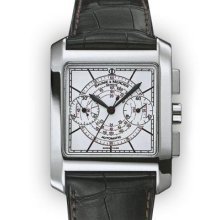 Mens White Dial Baume & Mercier Hampton Classic Square Chronograph