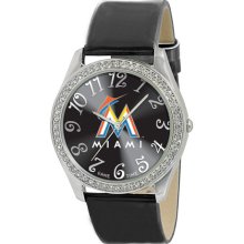 Miami Marlins Ladies Glitz Sports Watch