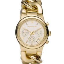 Michael Kors Chain Bracelet Chronograph Watch, 38mm Gold
