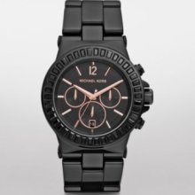 MICHAEL KORS CHRONOGRAPH CERAMIC 50M LADIES WATCH