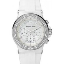 Michael Kors Ladies Bel Aire Glitz Rubber Crystal Watch MK5392