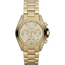 Michael Kors Mid-Size Golden Stainless Steel Bradshaw Chronograph