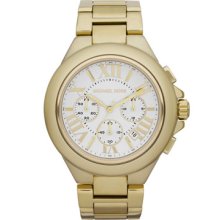 Michael Kors Mid-Size Golden Stainless Steel Camille Chronograph Watch