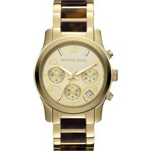 Michael Kors Runway Tortoiseshell Chronograph Women's Watch MK5659