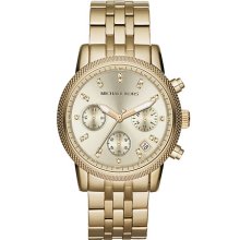 Michael Kors 'The Ritz' Chronograph Bracelet Watch, 36mm Gold